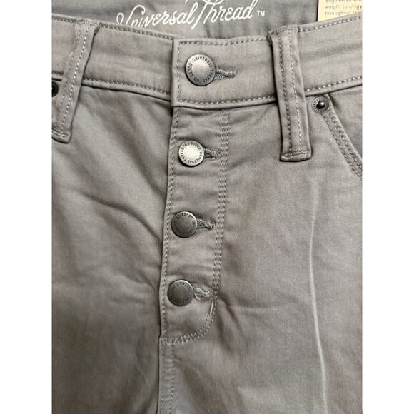 Universal Thread Women Skinny Jean 10 High Rise Stretch Gray Slim Sculpt New - Picture 3 of 11